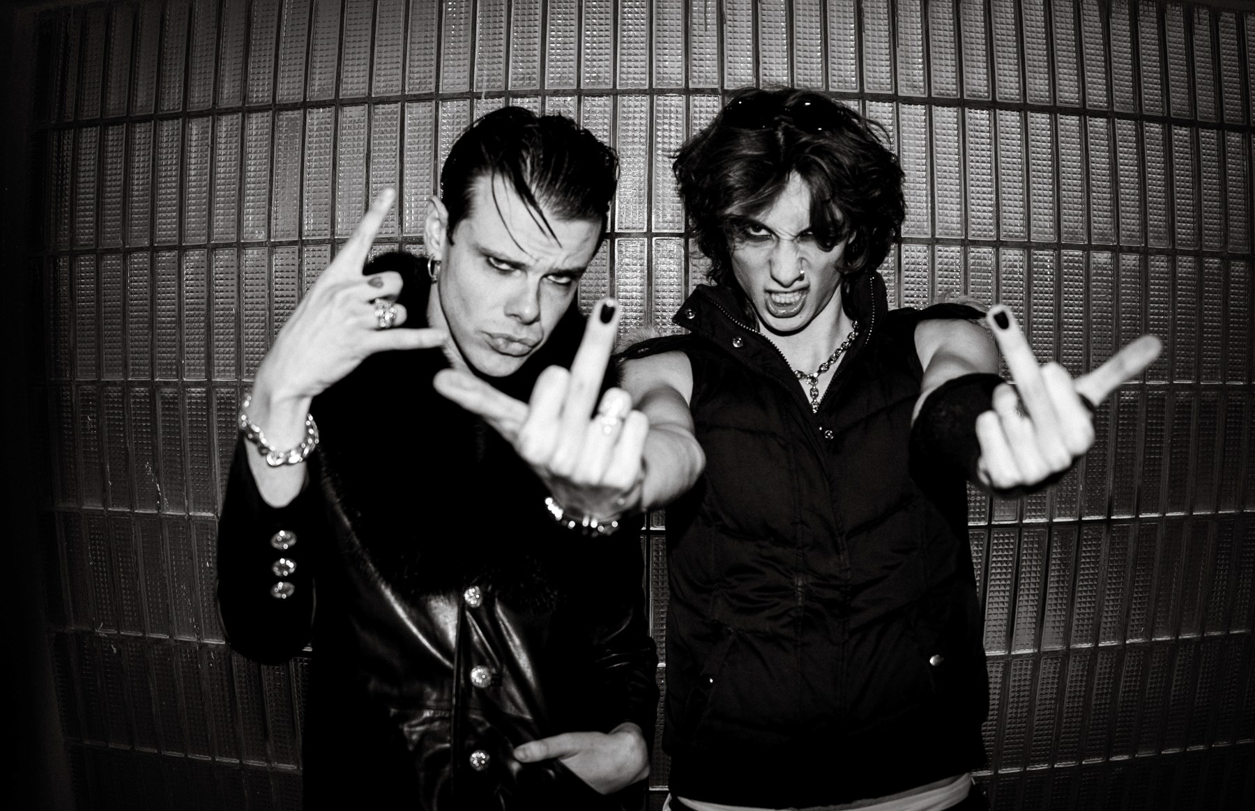 Šimon Zahradník of RUWORR!ED with YUNGBLUD